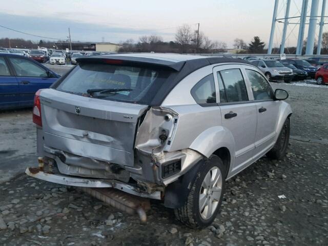 1B3HB48B77D242430 - 2007 DODGE CALIBER SX SILVER photo 4