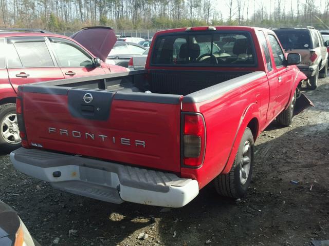 1N6DD26T24C456702 - 2004 NISSAN FRONTIER K RED photo 4