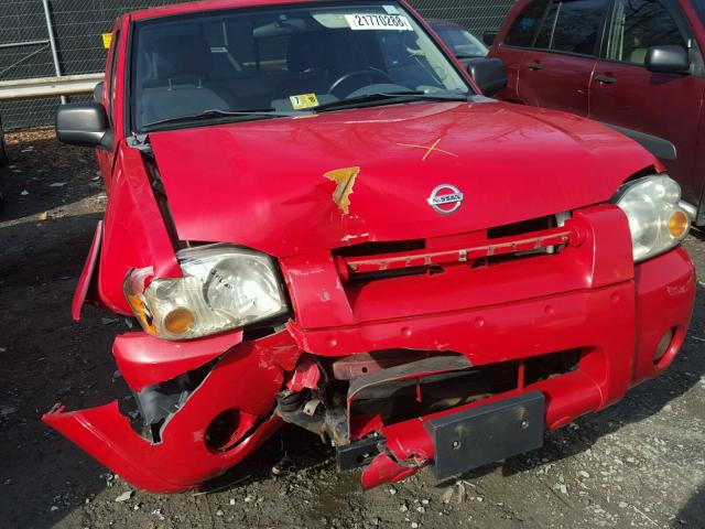 1N6DD26T24C456702 - 2004 NISSAN FRONTIER K RED photo 9