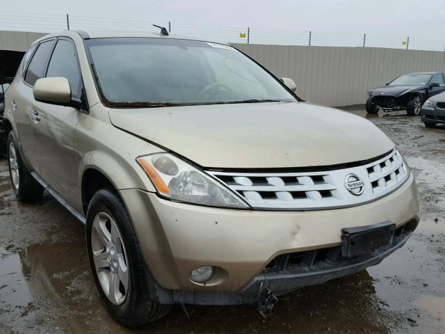 JN8AZ08W35W412621 - 2005 NISSAN MURANO SL GOLD photo 1