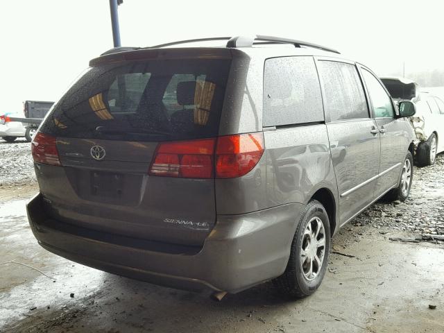 5TDZA23C44S016534 - 2004 TOYOTA SIENNA CE GRAY photo 4