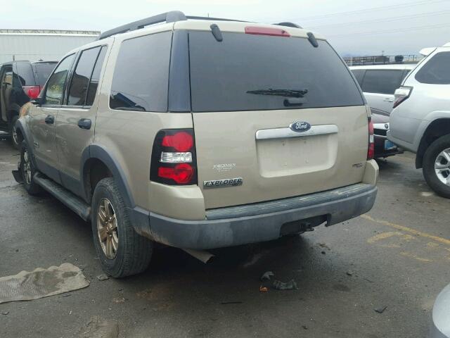 1FMEU73E36UB47792 - 2006 FORD EXPLORER X TAN photo 3