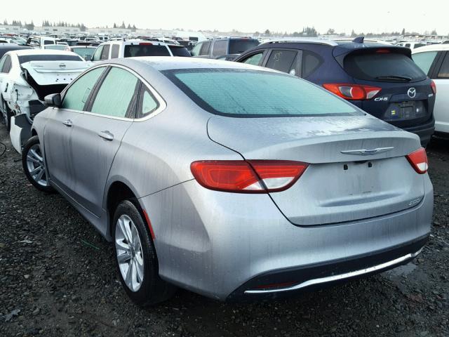 1C3CCCAB4GN159062 - 2016 CHRYSLER 200 LIMITE SILVER photo 3