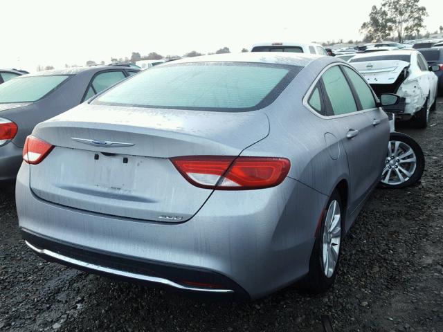 1C3CCCAB4GN159062 - 2016 CHRYSLER 200 LIMITE SILVER photo 4