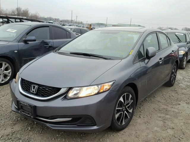 19XFB2F84DE007284 - 2013 HONDA CIVIC EX GRAY photo 2