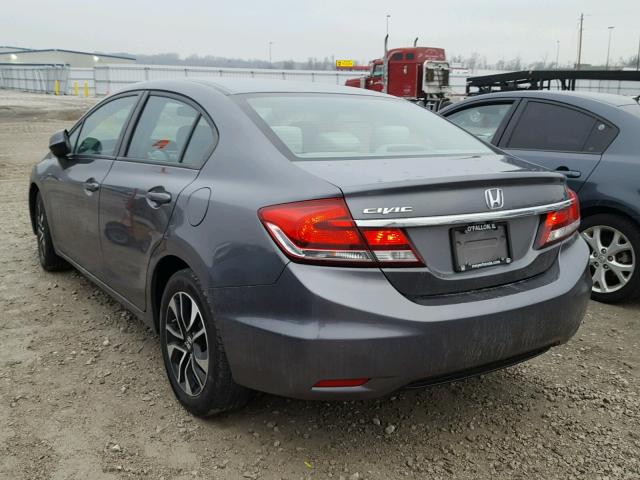 19XFB2F84DE007284 - 2013 HONDA CIVIC EX GRAY photo 3