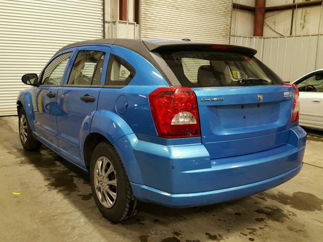 1B3HB28B88D674207 - 2008 DODGE CALIBER BLUE photo 3