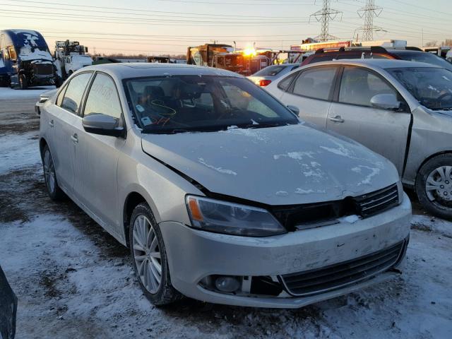 3VWLX7AJ5BM337625 - 2011 VOLKSWAGEN JETTA SEL SILVER photo 1