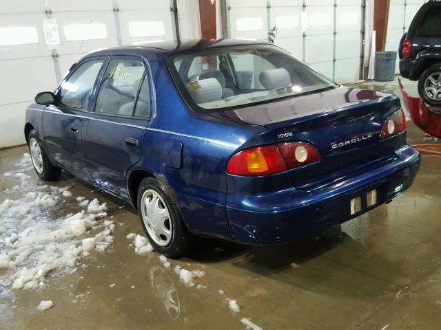 1NXBR12E31Z535276 - 2001 TOYOTA COROLLA CE BLUE photo 3