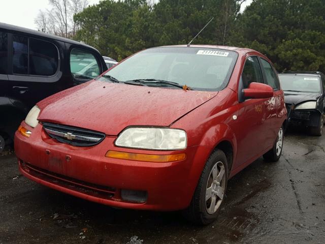 KL1TD66687B736478 - 2007 CHEVROLET AVEO BASE Qırmızı foto 2