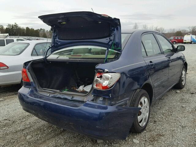 1NXBR32E06Z705371 - 2006 TOYOTA COROLLA CE BLUE photo 4