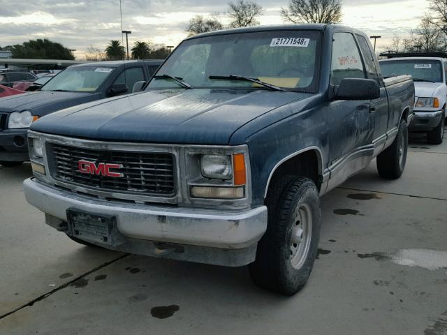 1GTEK19M6TE540438 - 1996 GMC SIERRA K15 GREEN photo 2