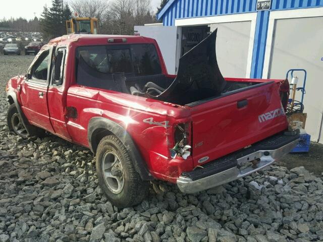 4F4ZR47E92TM19334 - 2002 MAZDA B4000 CAB RED photo 3