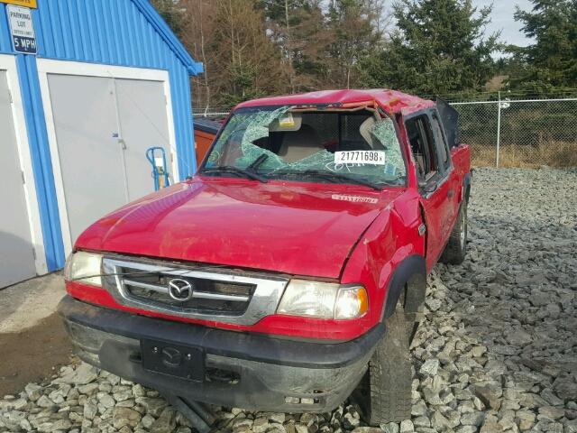 4F4ZR47E92TM19334 - 2002 MAZDA B4000 CAB RED photo 9