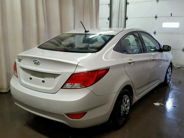 KMHCT4AE4GU044796 - 2016 HYUNDAI ACCENT SE CREAM photo 4