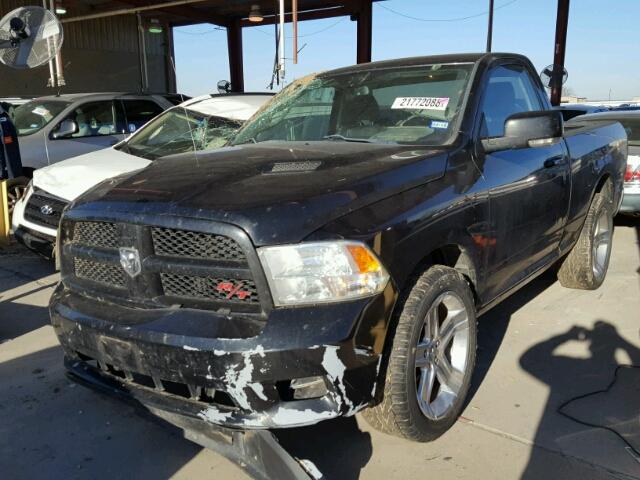 3D7JB1ETXBG534943 - 2011 DODGE RAM 1500 BLACK photo 2