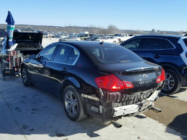 JNKBV61E37M726346 - 2007 INFINITI G35 BLACK photo 3