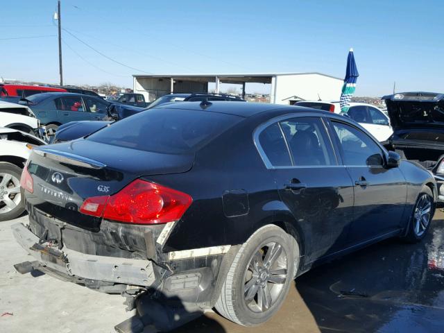 JNKBV61E37M726346 - 2007 INFINITI G35 BLACK photo 4