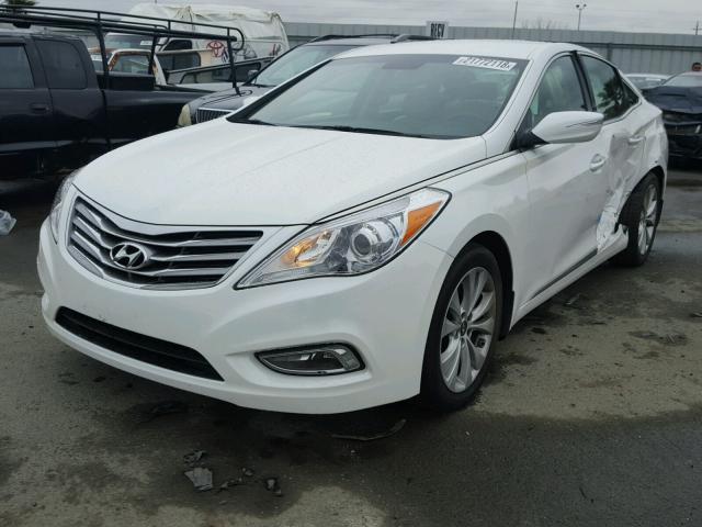 KMHFH4JG8EA385908 - 2014 HYUNDAI AZERA GLS WHITE photo 2