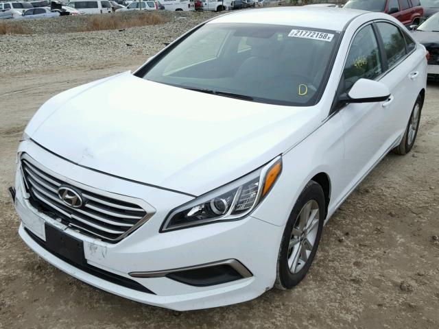 5NPE24AF7GH371356 - 2016 HYUNDAI SONATA SE WHITE photo 2