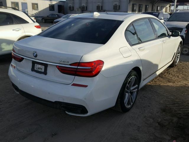 WBA7E2C58GG548393 - 2016 BMW 740 I WHITE photo 4