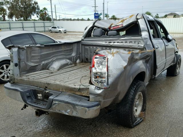 5TBDT44165S485079 - 2005 TOYOTA TUNDRA DOU GRAY photo 4