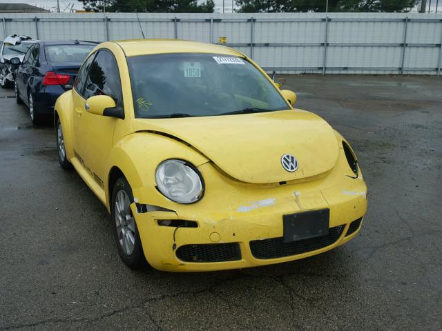 3VWPW31C48M518741 - 2008 VOLKSWAGEN NEW BEETLE YELLOW photo 1