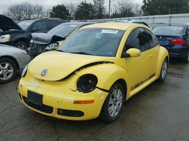 3VWPW31C48M518741 - 2008 VOLKSWAGEN NEW BEETLE YELLOW photo 2