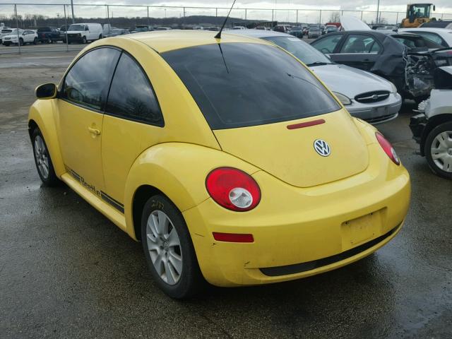 3VWPW31C48M518741 - 2008 VOLKSWAGEN NEW BEETLE YELLOW photo 3