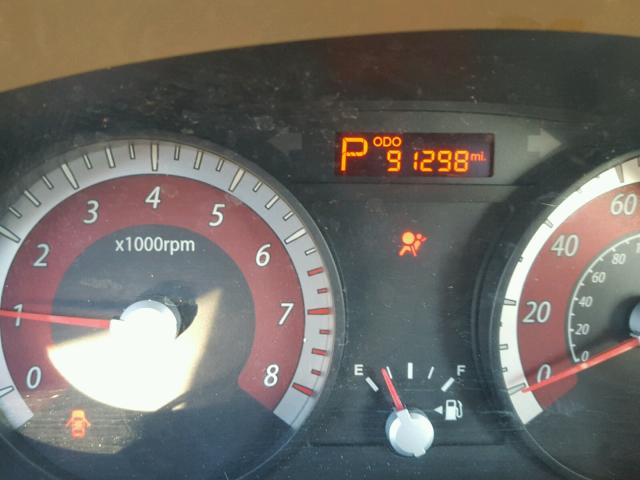 KNADH4A30A6615086 - 2010 KIA RIO LX Ոսկեգույն լուսանկար 8