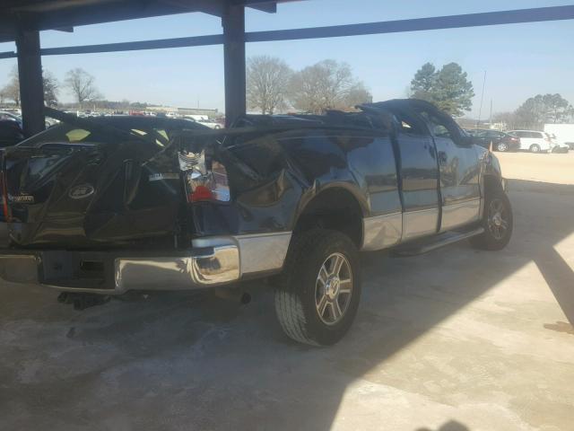 1FTPX12555NC09656 - 2005 FORD F150 BLACK photo 4