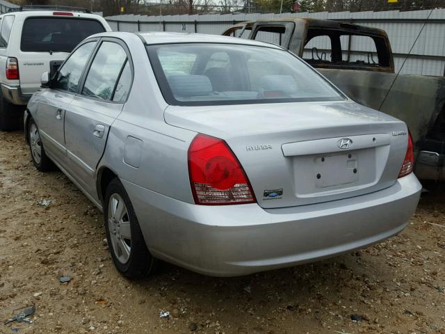 KMHDN46D24U730331 - 2004 HYUNDAI ELANTRA GL SILVER photo 3