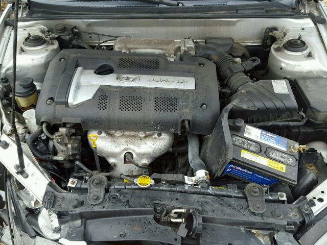 KMHDN46D24U730331 - 2004 HYUNDAI ELANTRA GL SILVER photo 7