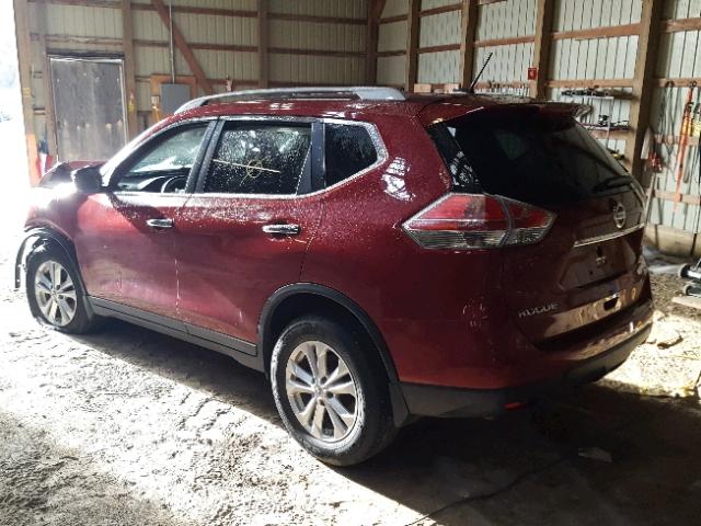 5N1AT2MV3GC770162 - 2016 NISSAN ROGUE S RED photo 3