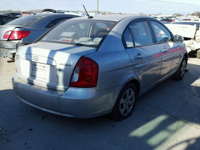 KMHCN4AC4AU468639 - 2010 HYUNDAI ACCENT GLS SILVER photo 4