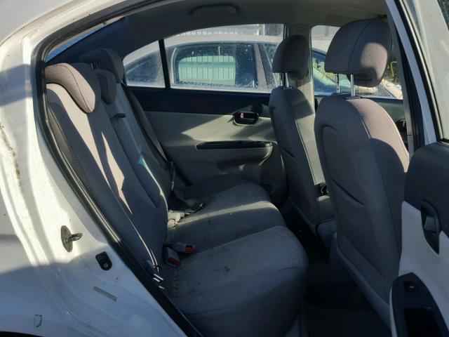 KMHCN46C27U109369 - 2007 HYUNDAI ACCENT GLS WHITE photo 6