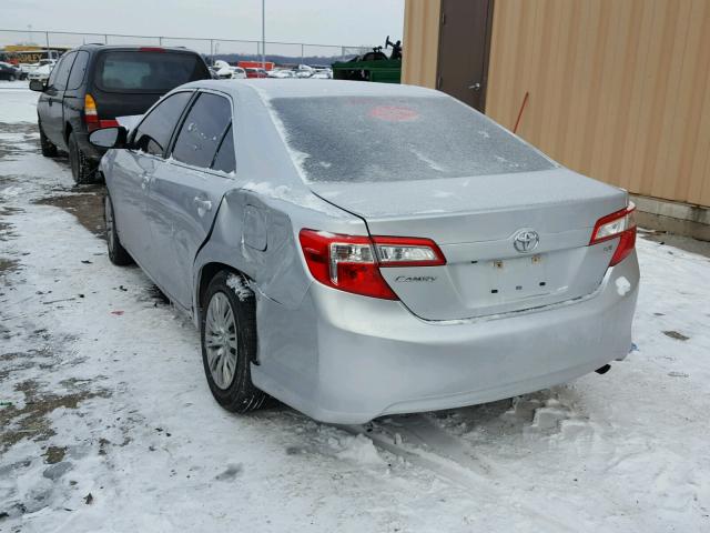 4T1BF1FK8EU381288 - 2014 TOYOTA CAMRY L SILVER photo 3