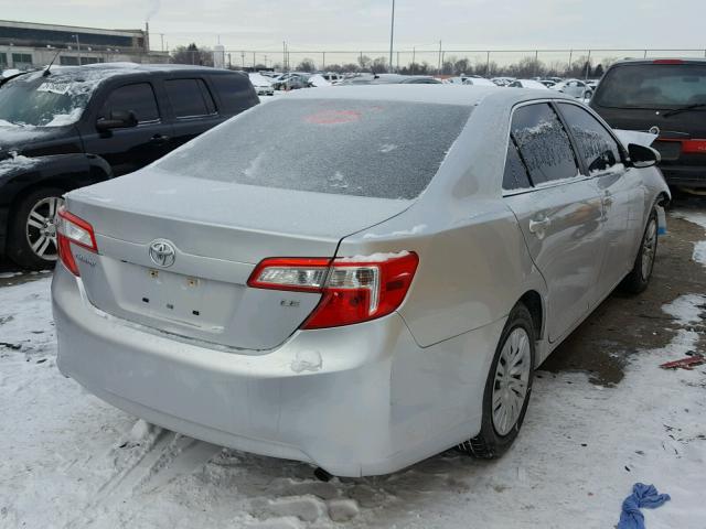 4T1BF1FK8EU381288 - 2014 TOYOTA CAMRY L SILVER photo 4