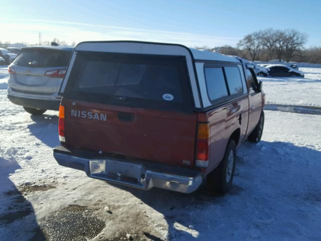 1N6SD11S8VC323850 - 1997 NISSAN TRUCK BASE RED photo 4