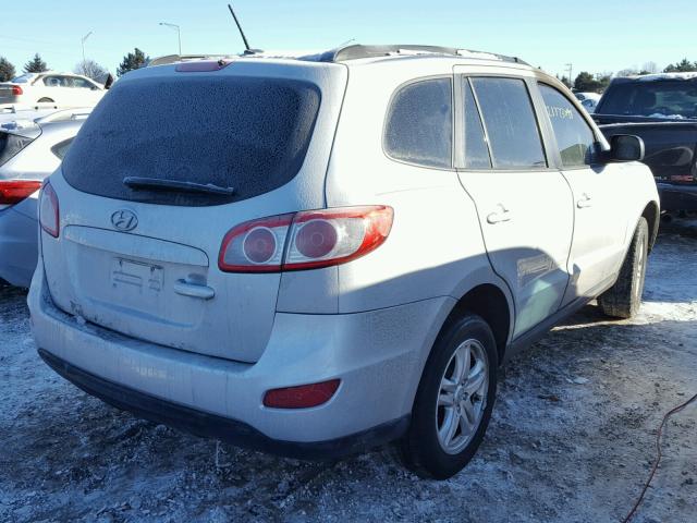 5XYZG3AB5CG166372 - 2012 HYUNDAI SANTA FE G SILVER photo 4