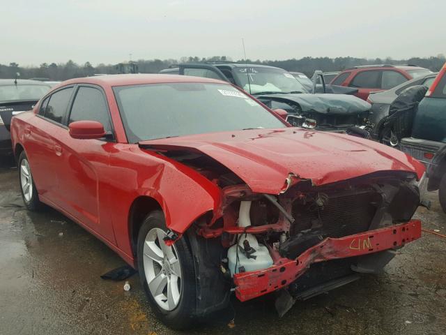 2C3CDXHG7DH609913 - 2013 DODGE CHARGER SX RED photo 1