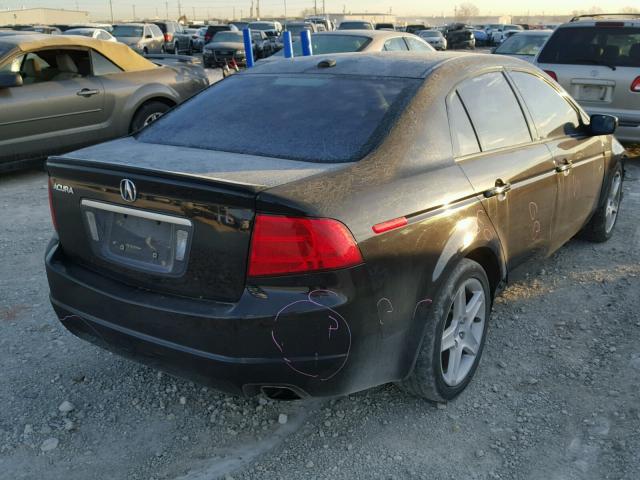 19UUA662X5A036999 - 2005 ACURA TL BLACK photo 4