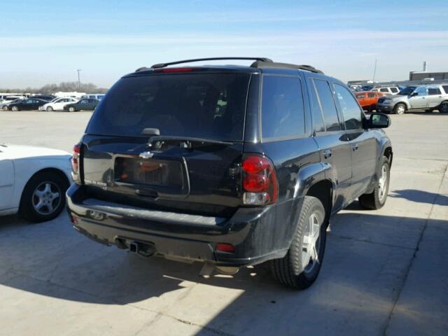 1GNDS13S982120515 - 2008 CHEVROLET TRAILBLAZE BLACK photo 4