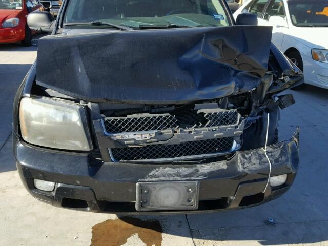 1GNDS13S982120515 - 2008 CHEVROLET TRAILBLAZE BLACK photo 9