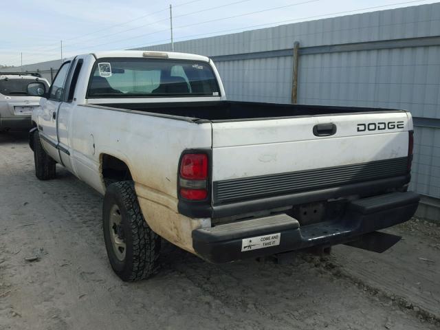 3B7KC2364YG157906 - 2000 DODGE RAM 2500 WHITE photo 3