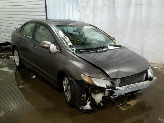 2HGFA16859H537788 - 2009 HONDA CIVIC EX GRAY photo 1