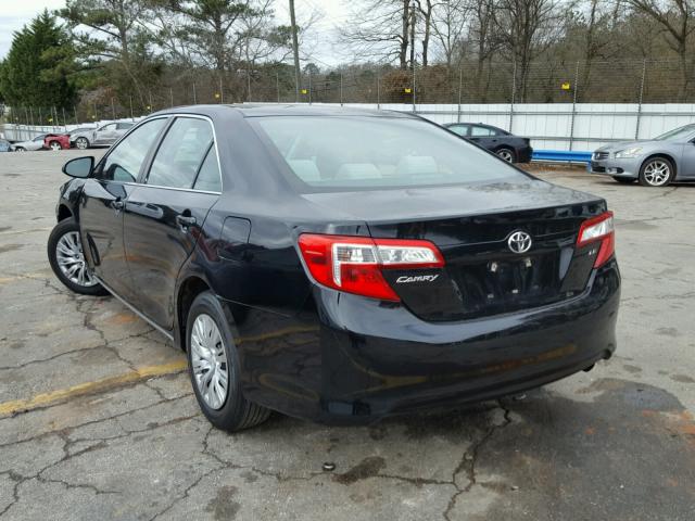 4T1BF1FK1CU056589 - 2012 TOYOTA CAMRY BASE BLACK photo 3
