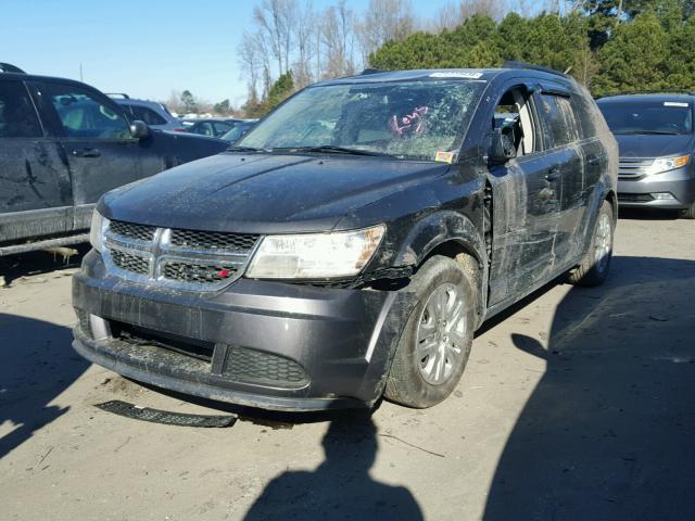 3C4PDCAB1HT607673 - 2017 DODGE JOURNEY SE GRAY photo 2