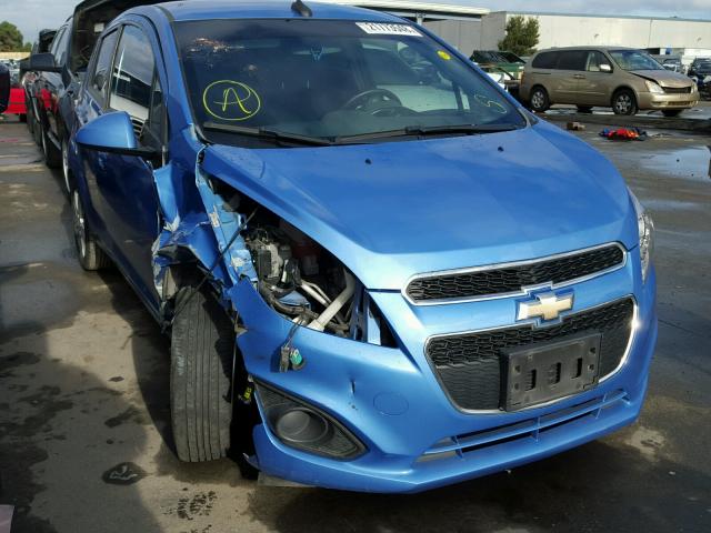 KL8CD6S90EC537420 - 2014 CHEVROLET SPARK 1LT BLUE photo 1