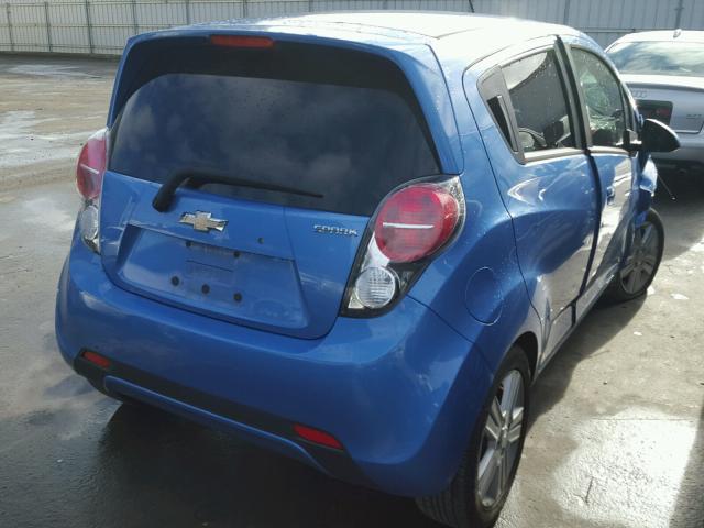 KL8CD6S90EC537420 - 2014 CHEVROLET SPARK 1LT BLUE photo 4